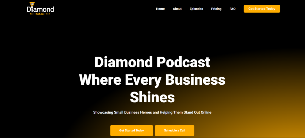 Diamond Podcast Screenshot